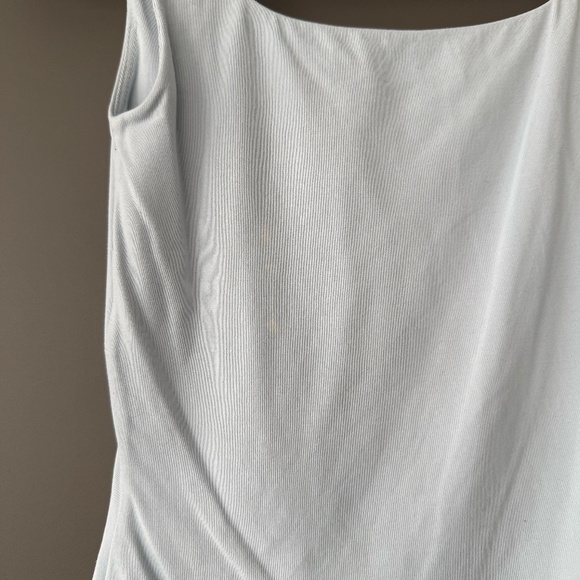 Aritzia Babaton Contour Square Neck Double Lined Bodysuit in Baby Blue size XS - Picture 13 of 13